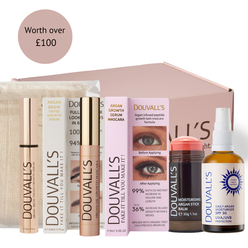 Argan Glow Beauty Box — Complete Five-Piece Collection