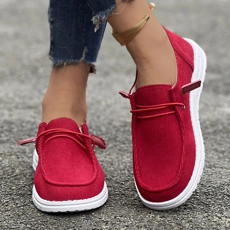 Round Toe Flat Slip-Ons