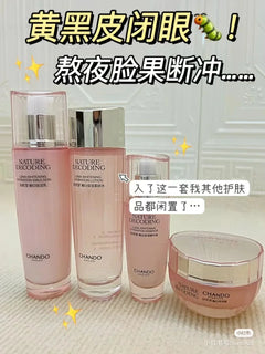 CHANDO Brightening Skincare Trio — Toner, Serum & Cream