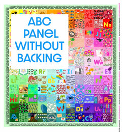 ABC Hidden Pictures Minky Quilt Panel